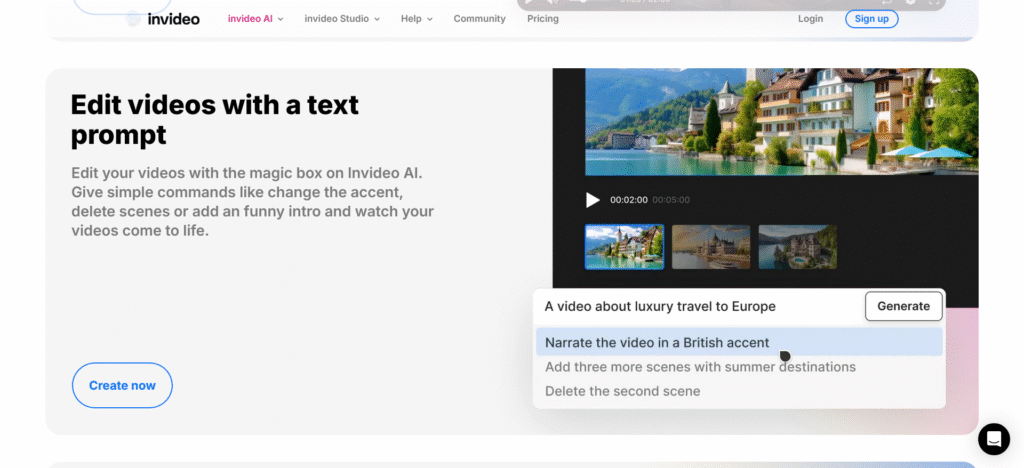 🔹 Text-to-Video in Seconds