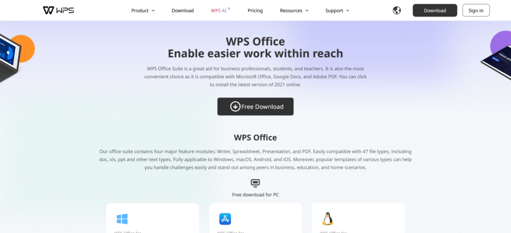Wps for PC 
